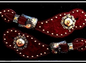 burgundy-etched
